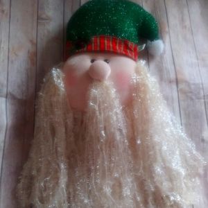 NWT Blushing Santa Door/ Wall Hanging